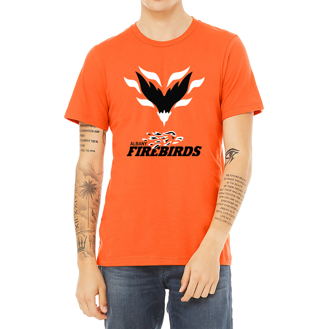 Albany Firebirds T-Shirt Arena Football League Royal Retros Orange