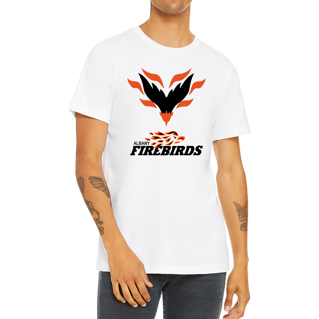 Albany Firebirds T-Shirt Arena Football League Royal Retros White