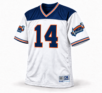 Amsterdam Admirals WLAF jersey white front number 14