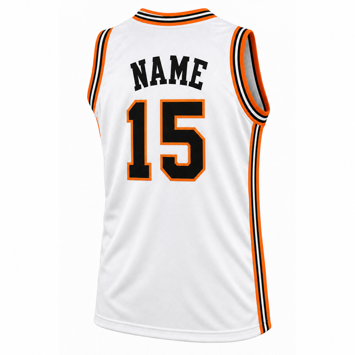 Anaheim Amigos white jersey back, NAME and number 15