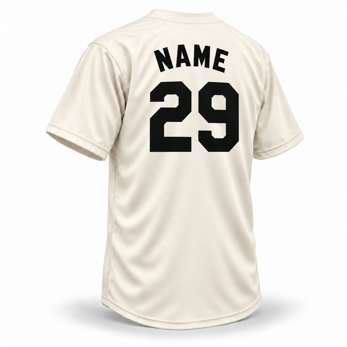 Baltimore Black Sox NLB Jersey — Cream (1925) — back mockup with NAME and number 29