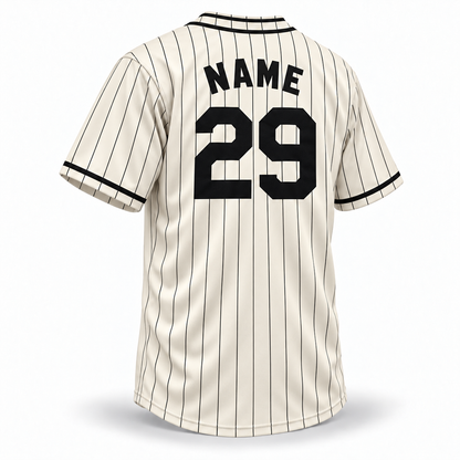 Baltimore Black Sox NLB Jersey — Cream (1929) — back mockup with NAME and number 29