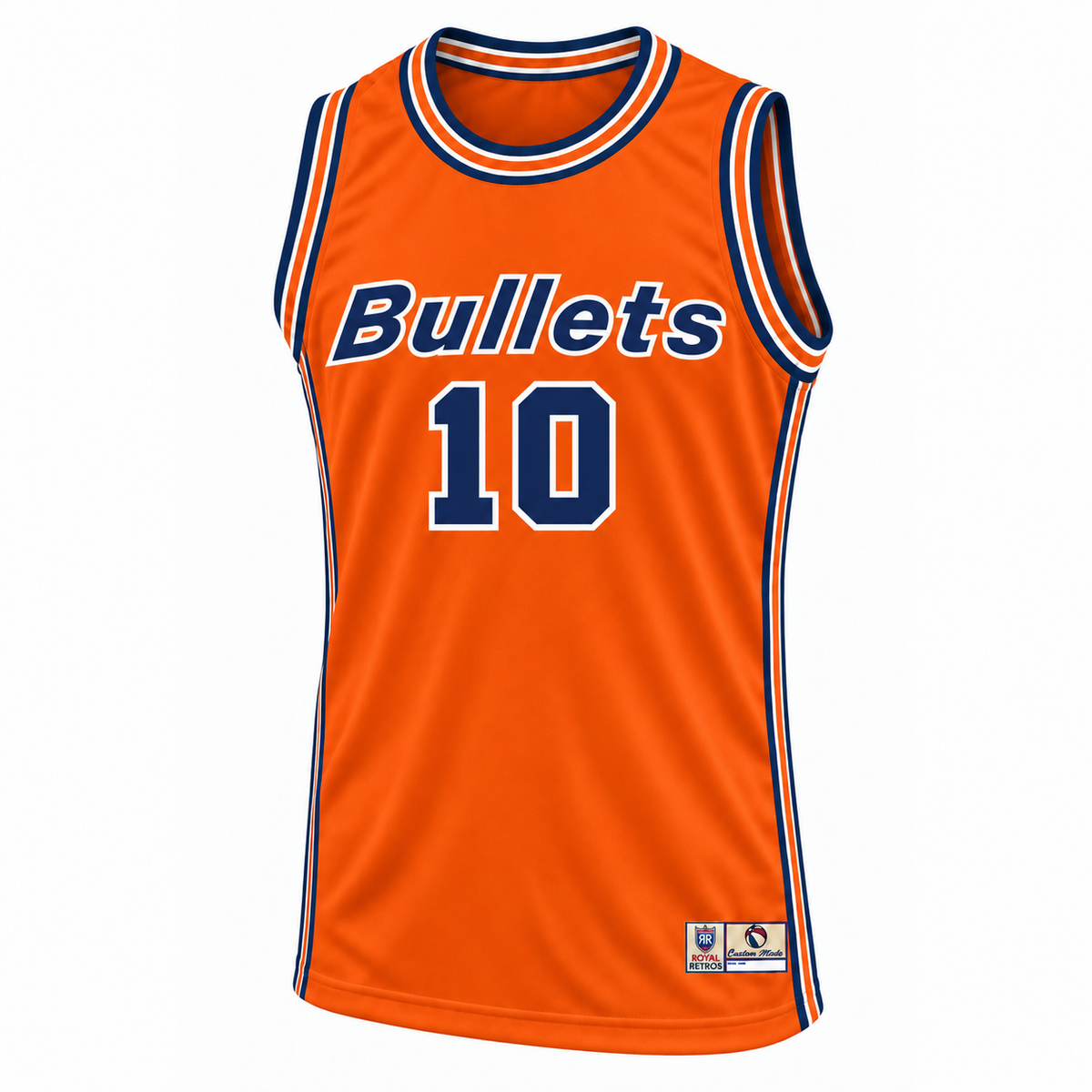 Baltimore Bullets jersey – orange front – number 10