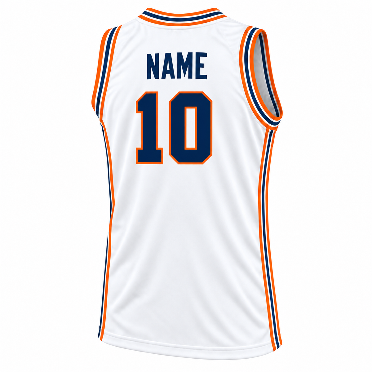 Baltimore Bullets jersey – white back – number 10 with NAME