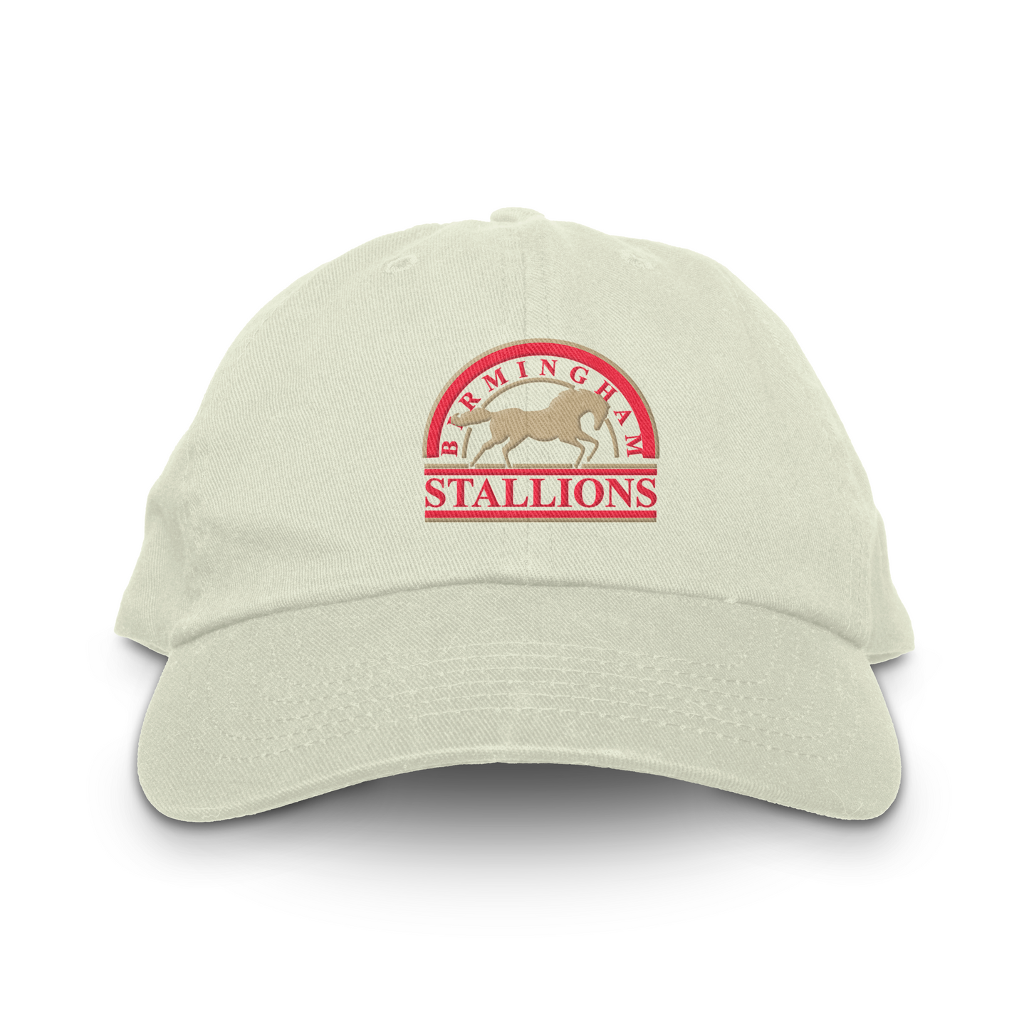 Birmingham Stallions Throwback Unstructured Hat - Adjustable / Stone - Hats