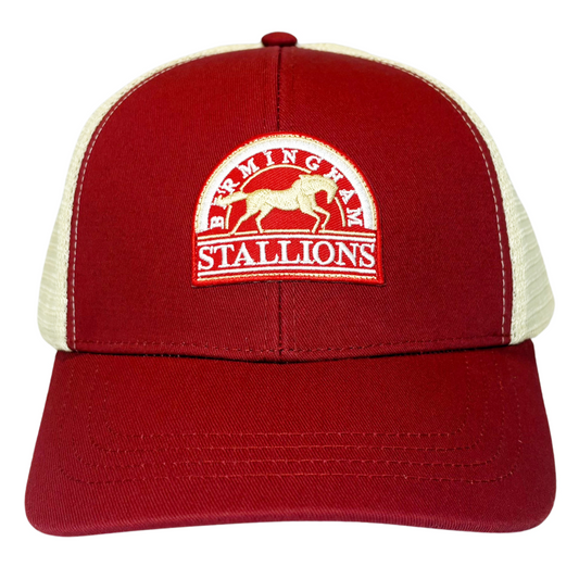 Birmingham Stallions Trucker Cap - One Size / Red Cream - Hats