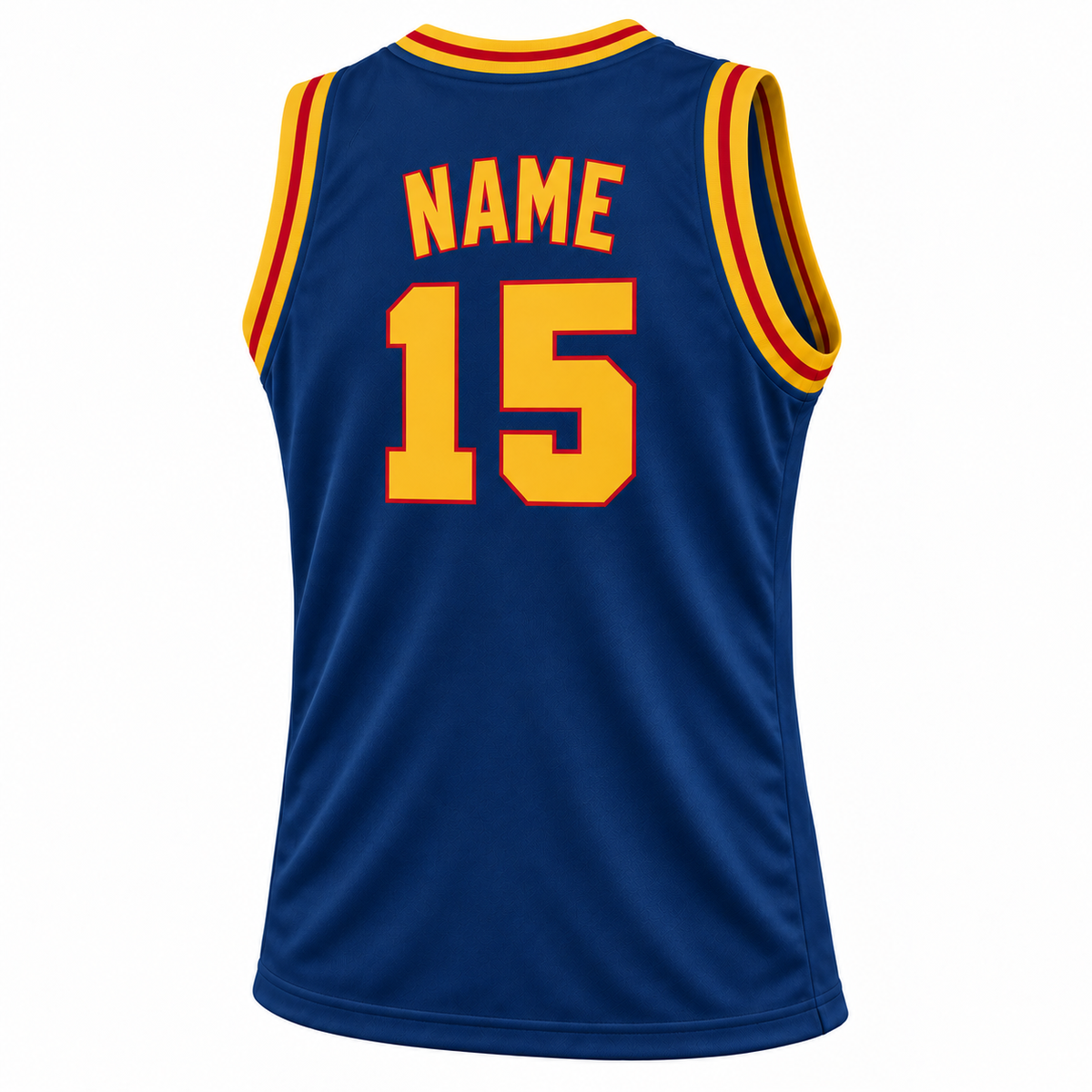 1970 Buffalo Braves Blue — Back (NAME, #15)