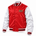 Candlestick Satin Jacket - Red