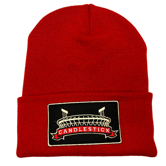 candlestick park beanie red hat San Francisco  football