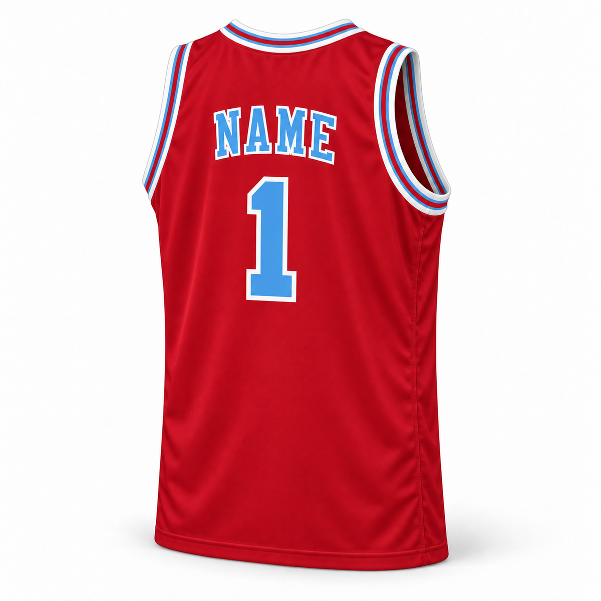 1969 Carolina Cougars red jersey back, NAME and number 1
