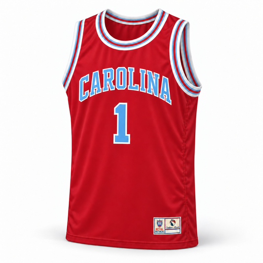 1969 Carolina Cougars red jersey front, number 1