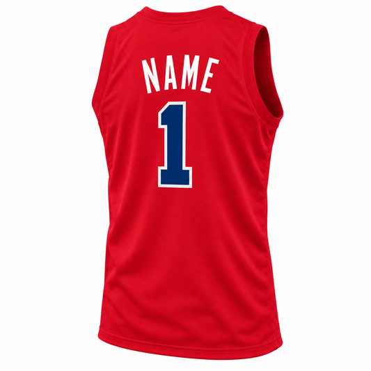 Chicago Stags 1946–50 red back, NAME and number 1