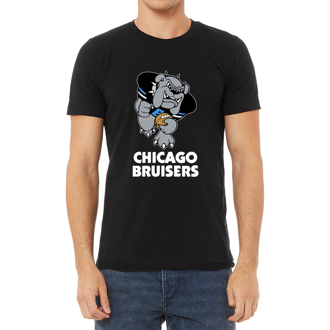 Chicago Bruisers T-Shirt Arena League T-shirt black Royal Retros