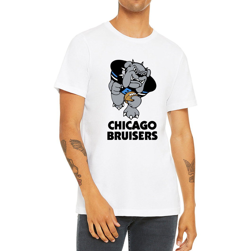 Chicago Bruisers T-Shirt Arena League T-shirt white Royal Retros