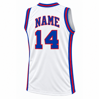 Cincinnati Royals white jersey back, custom name above number 14 — Royal Retros