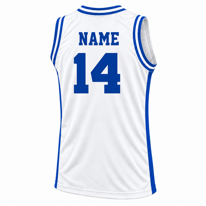 1969 Cincinnati Royals white jersey back, custom name above number 14 — Royal Retros