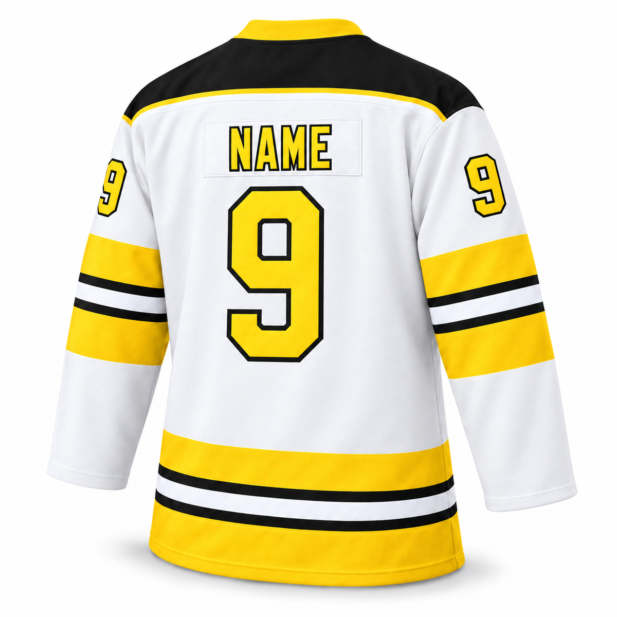 Cincinnati Stingers CHL custom white hockey jersey back with NAME and number 9