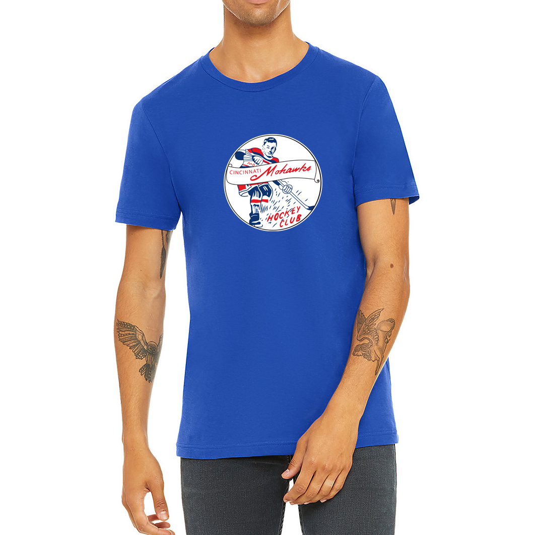 Cincinnati Mohawks T-Shirt blue T-shirt Royal Retros