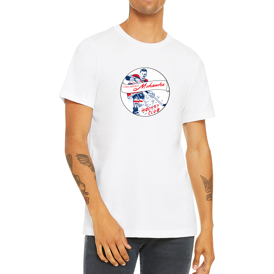 Cincinnati Mohawks T-Shirt white T-shirt Royal Retros