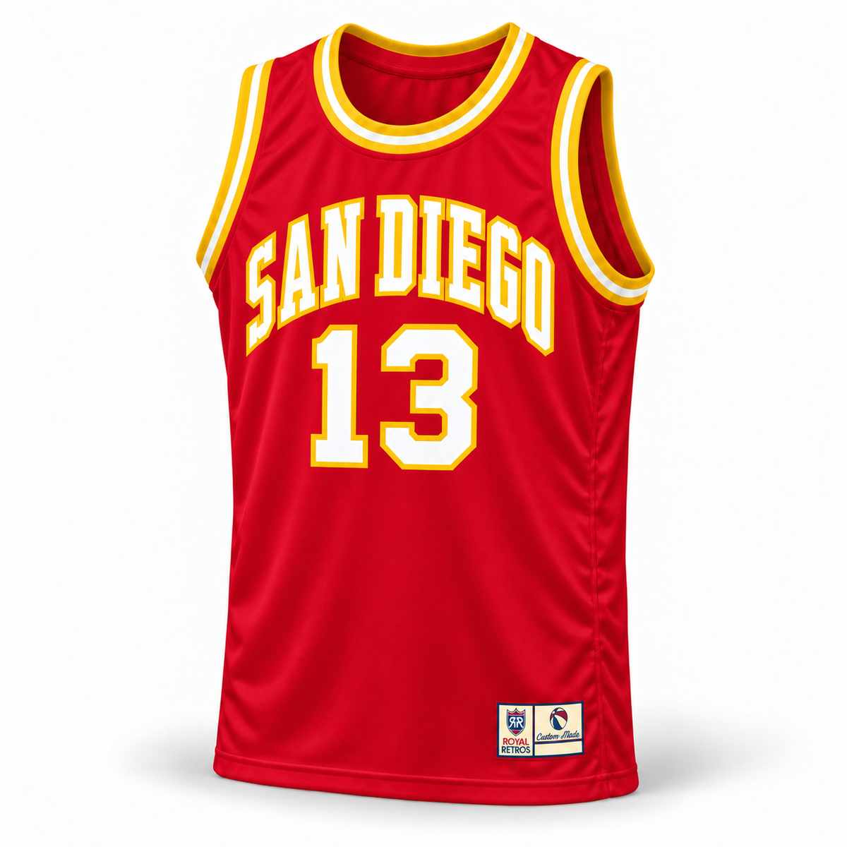 San Diego Conquistadors red jersey front — San Diego #13