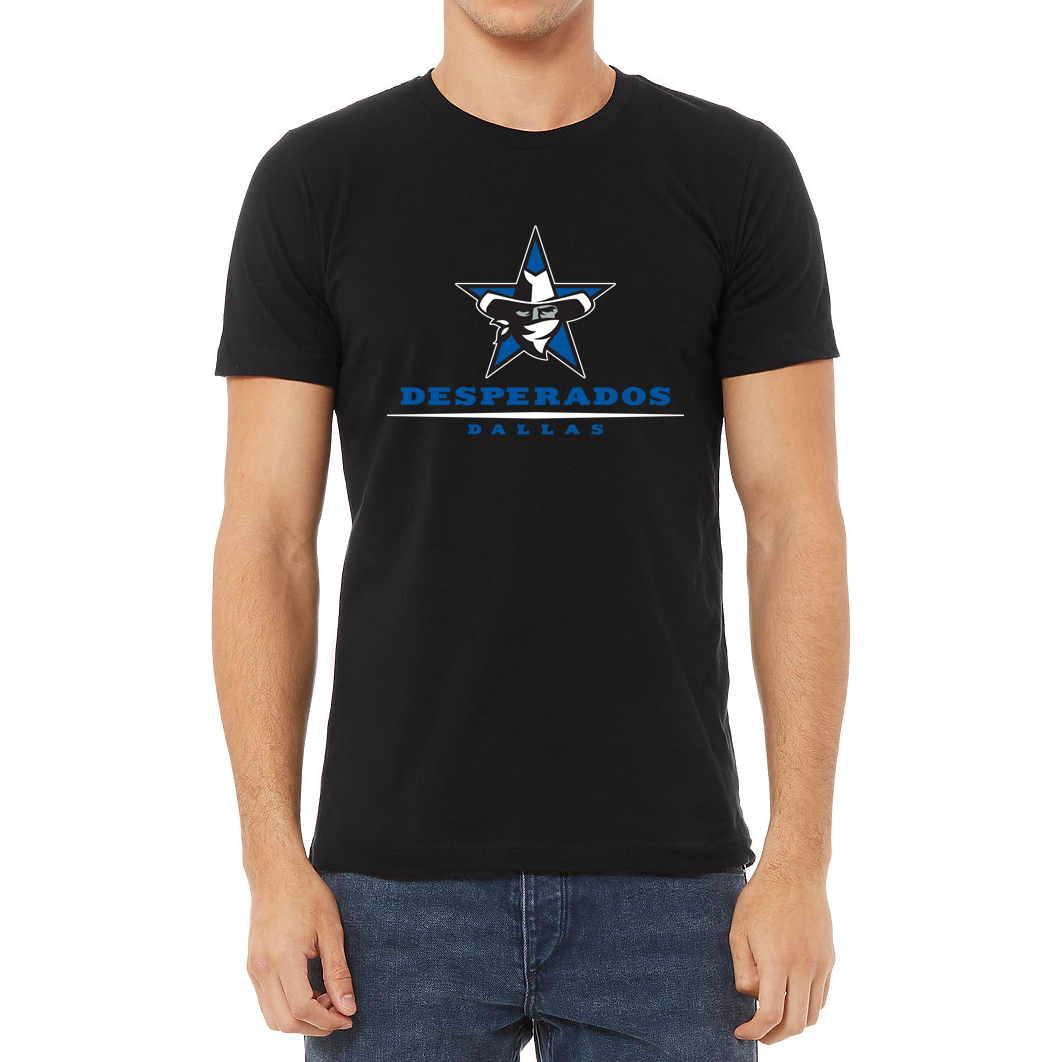 Dallas Desperados official T-Shirt black Royal Retros