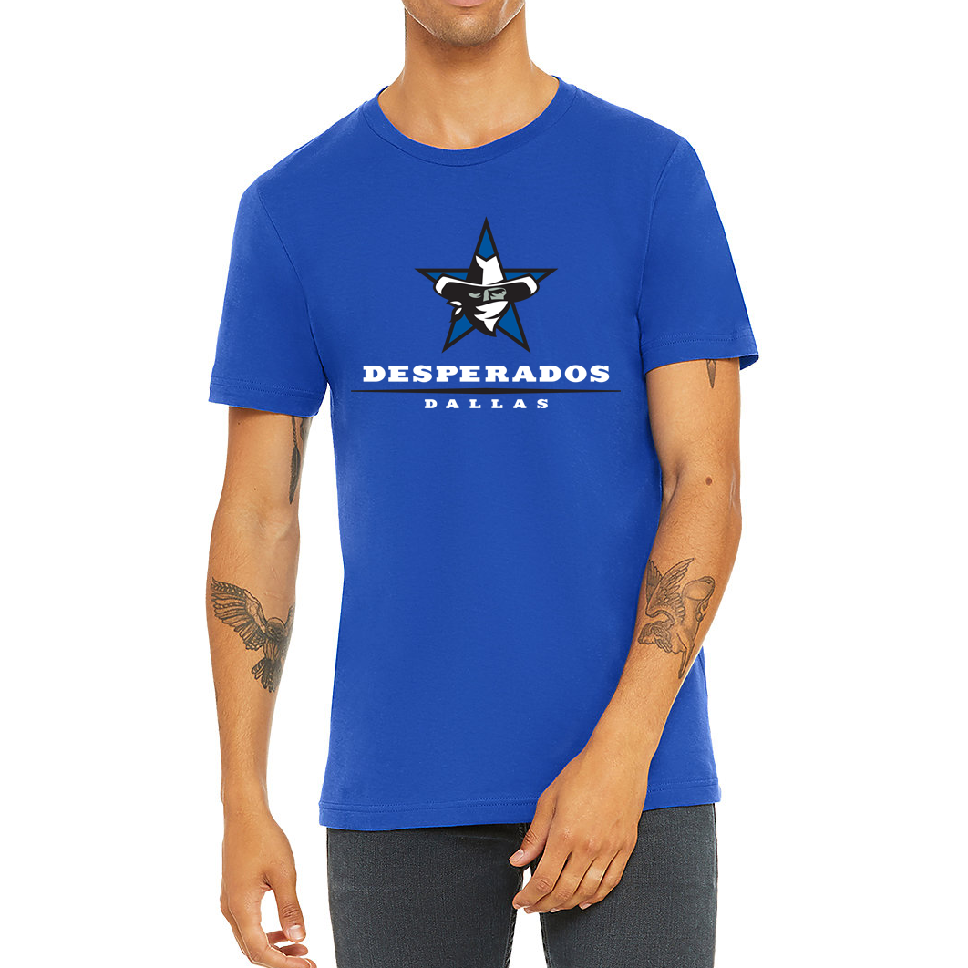 Dallas Desperados official T-Shirt blue Royal Retros