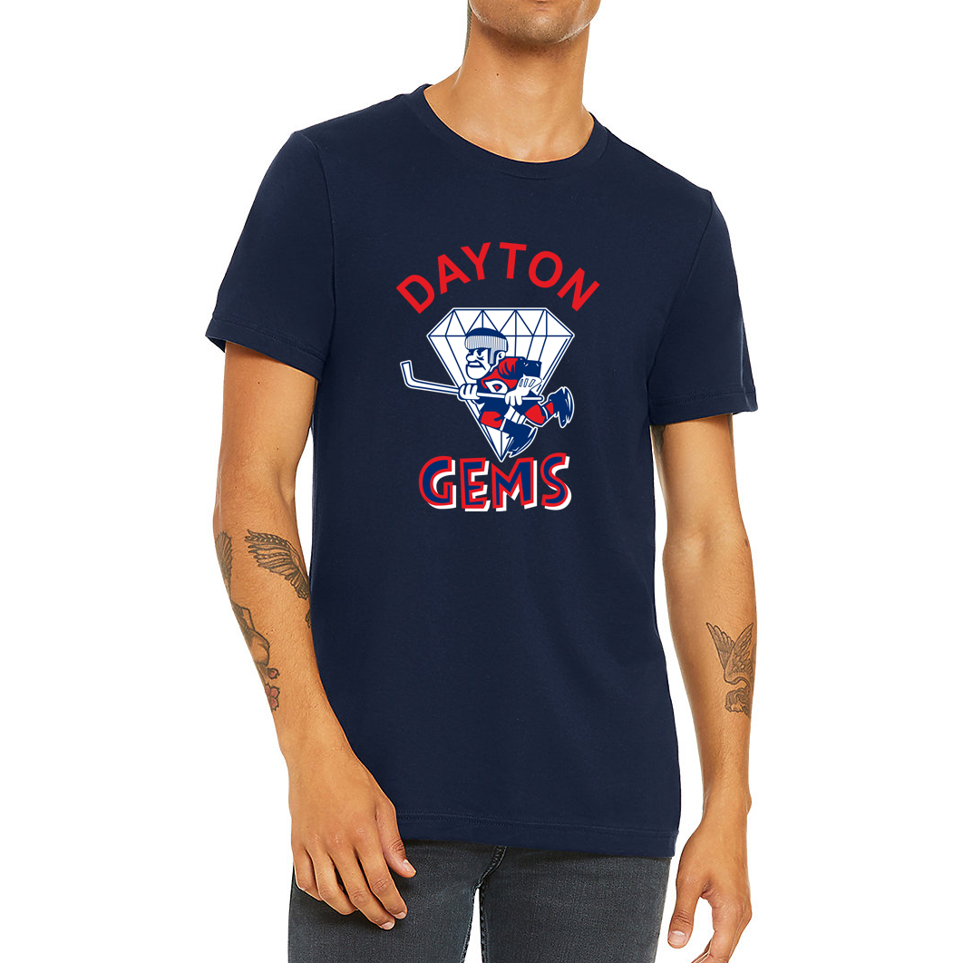 Dayton Gems IHL T-Shirt Blue Royal Retros