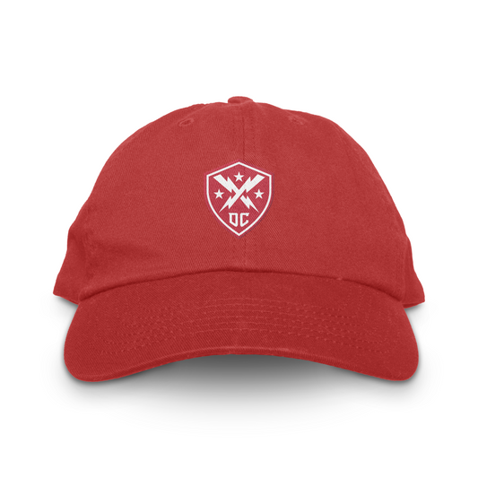 DC Defenders Throwback Unstructured Hat - Red / Adjustable - Hats