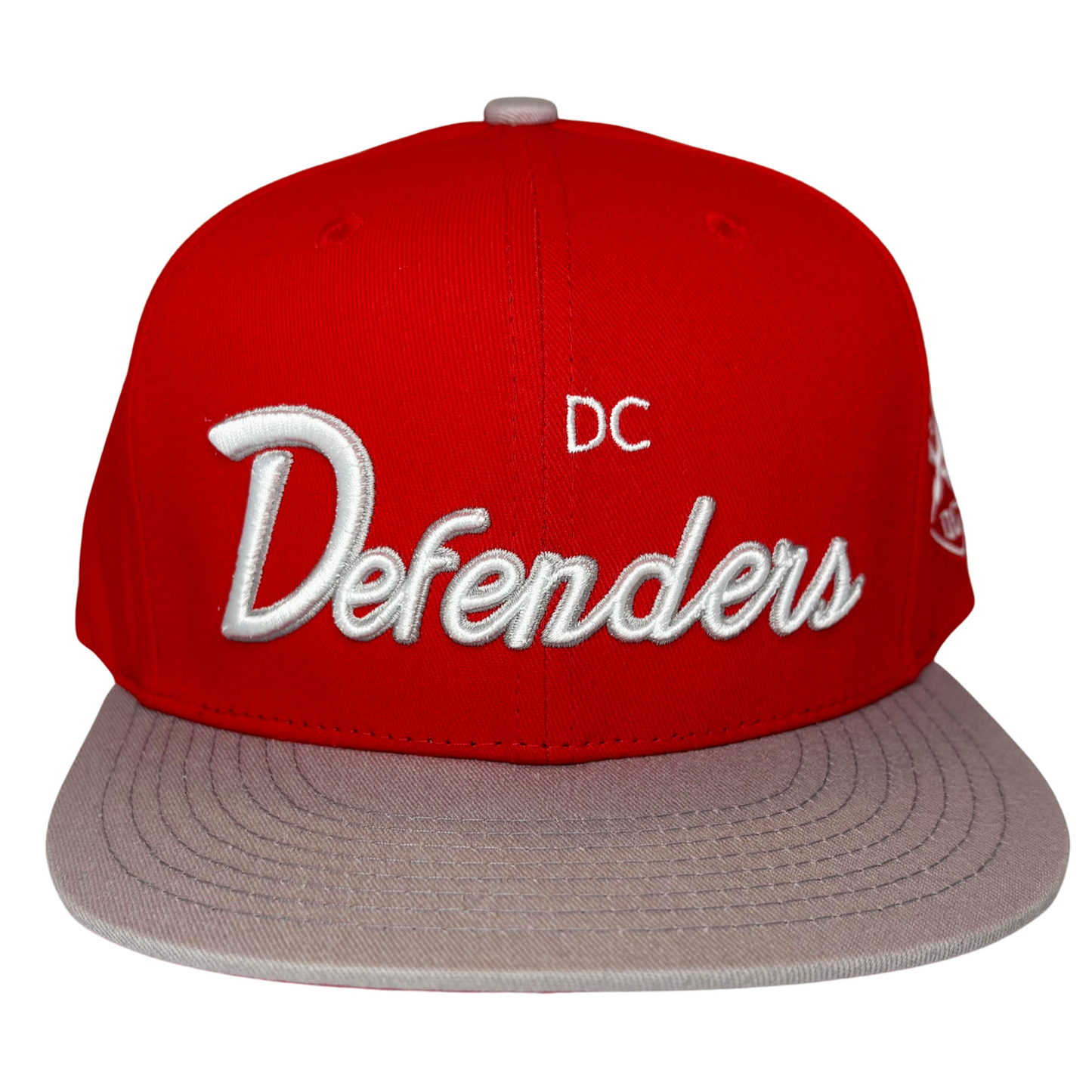 DC Defenders Script Snapback Hat - One Size Fits Most / Red - Hats