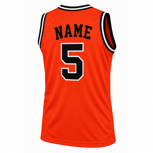 Denver Rockets orange jersey back, number 5