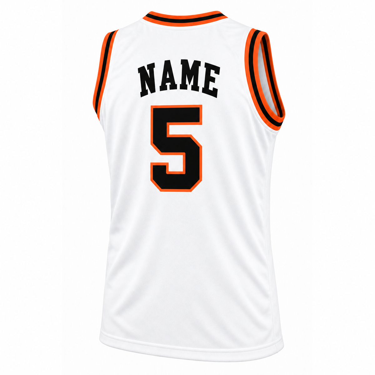 Denver Rockets white jersey back, number 5