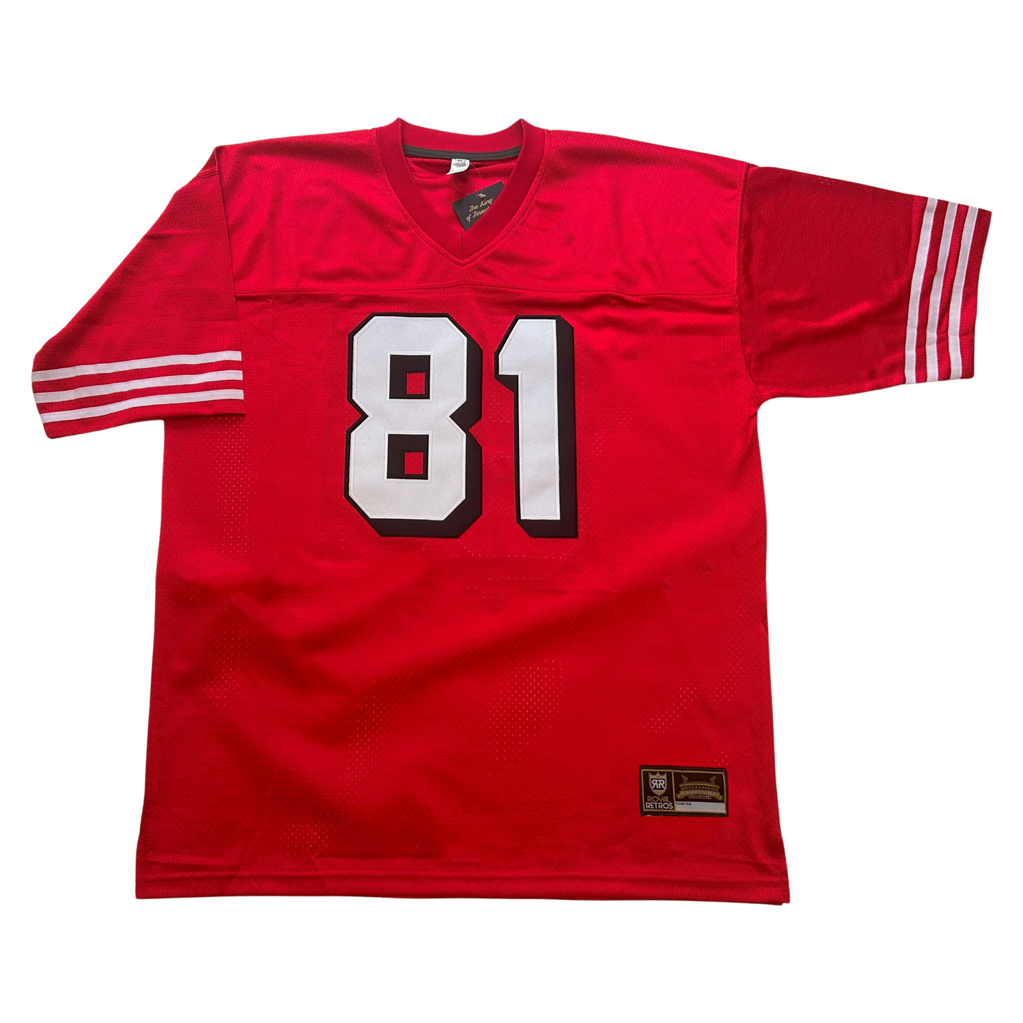 Red Faithful Jersey with number 81, representing San Francisco football history