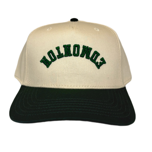 Edmonton Upside Down Baseball Cap - Dark Green/Natural / One Size - Hats
