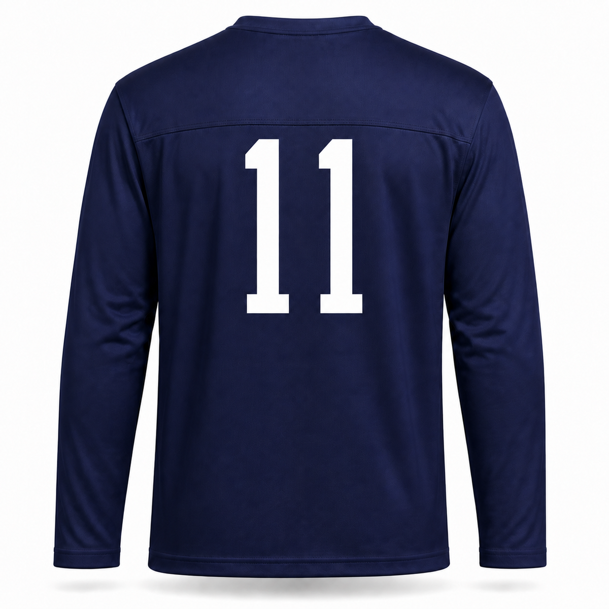 Dayton Triangles football jersey back, solid navy with white number 11