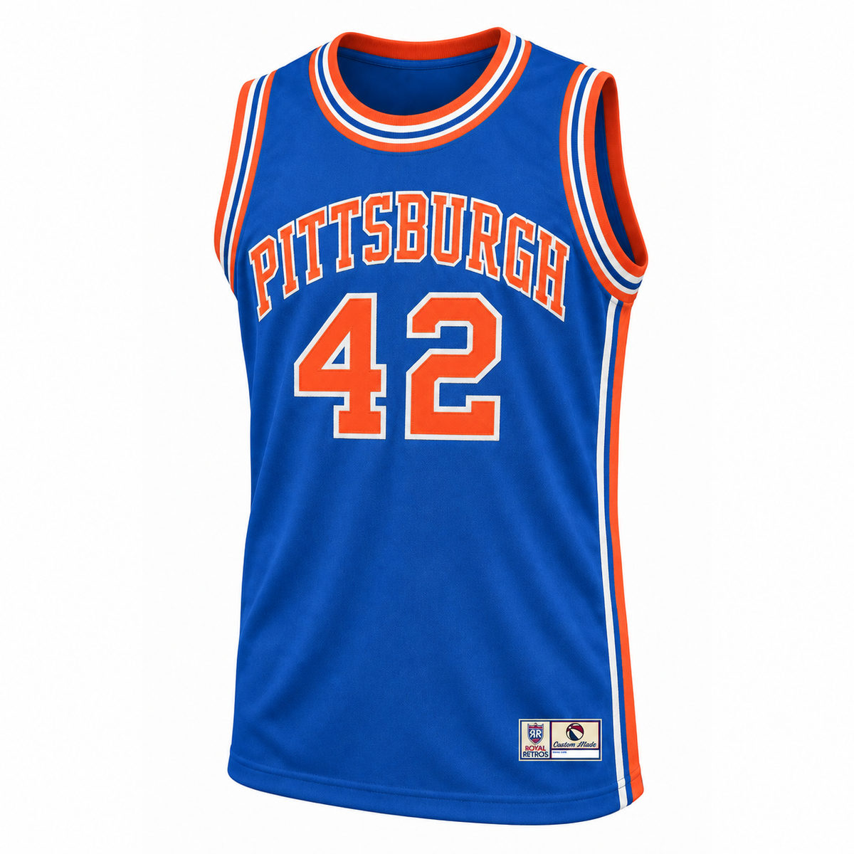 1967-68 Pittsburgh Pipers royal blue jersey front