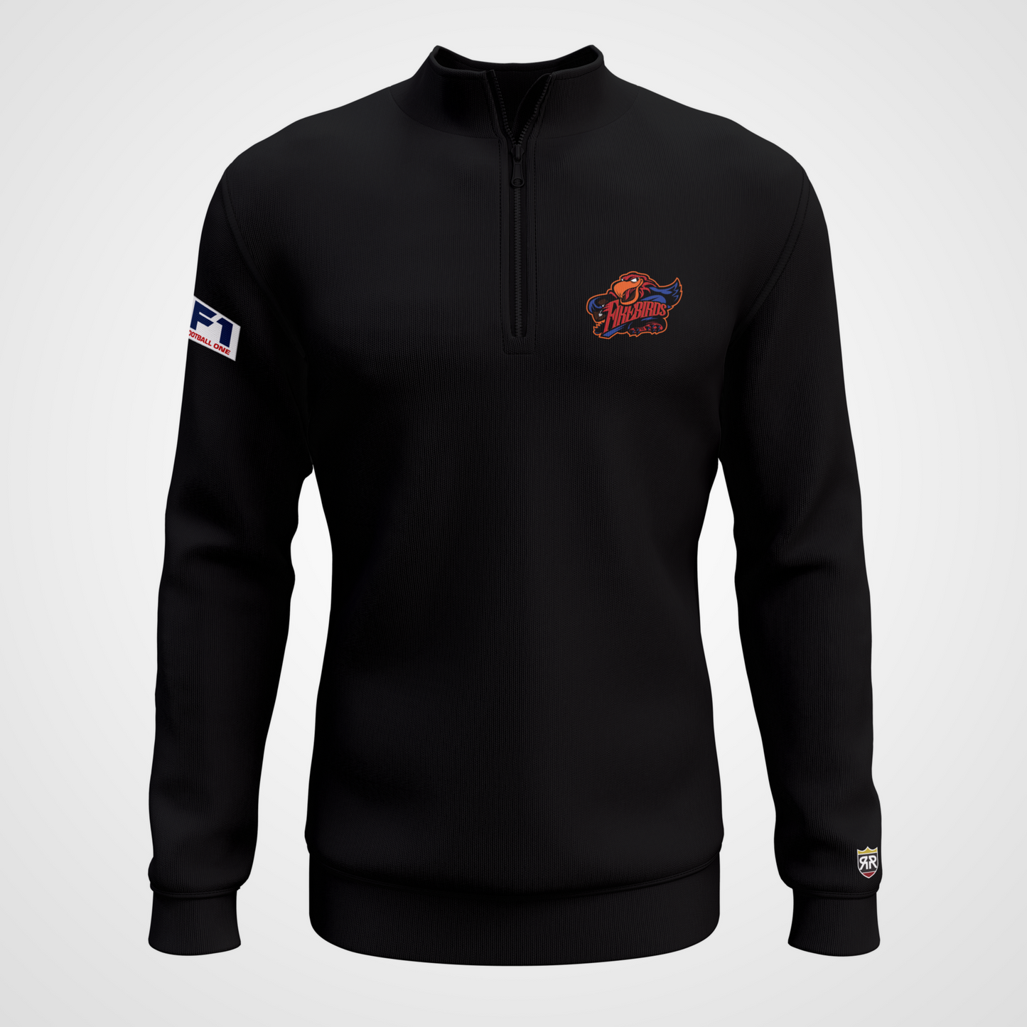 Albany Firebirds Quarter-Zip Pullover - Black / S - Sweatshirts