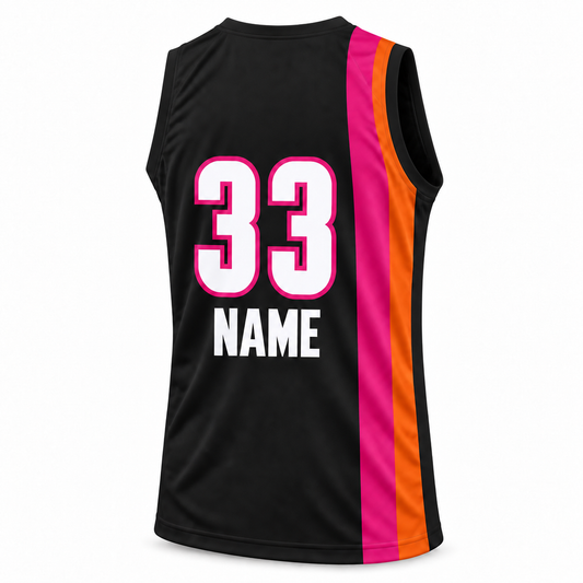 The Floridians Jersey — Black, back, NAME and number 33.
