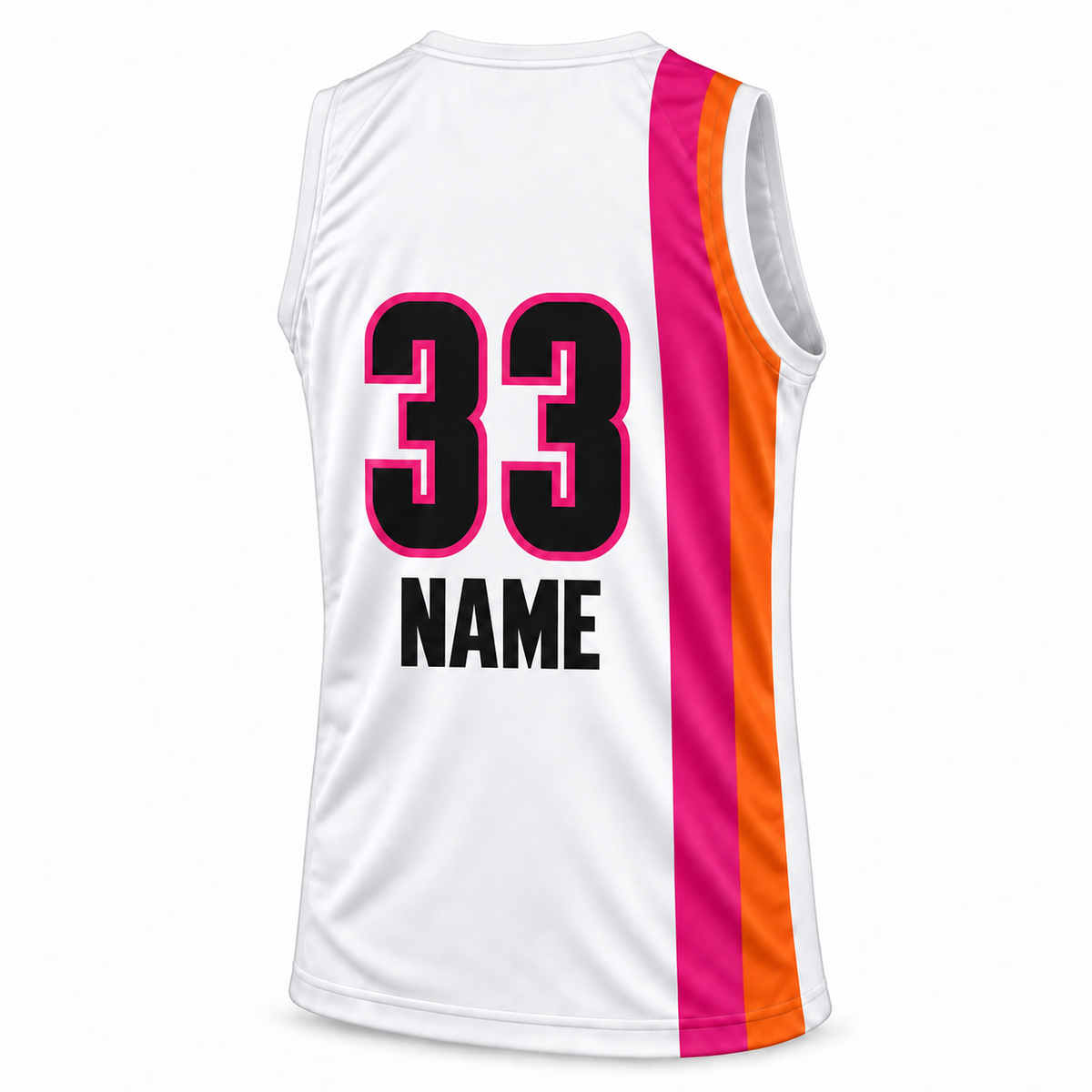 The Floridians Jersey — White, back, NAME and number 33.