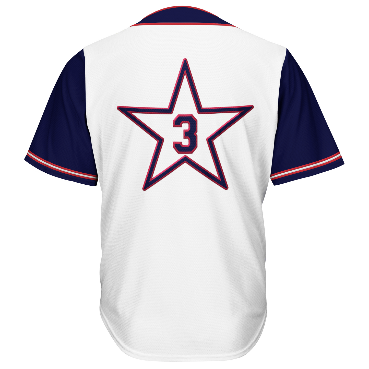 Hollywood Stars Jersey back #3 in star Royal Retros