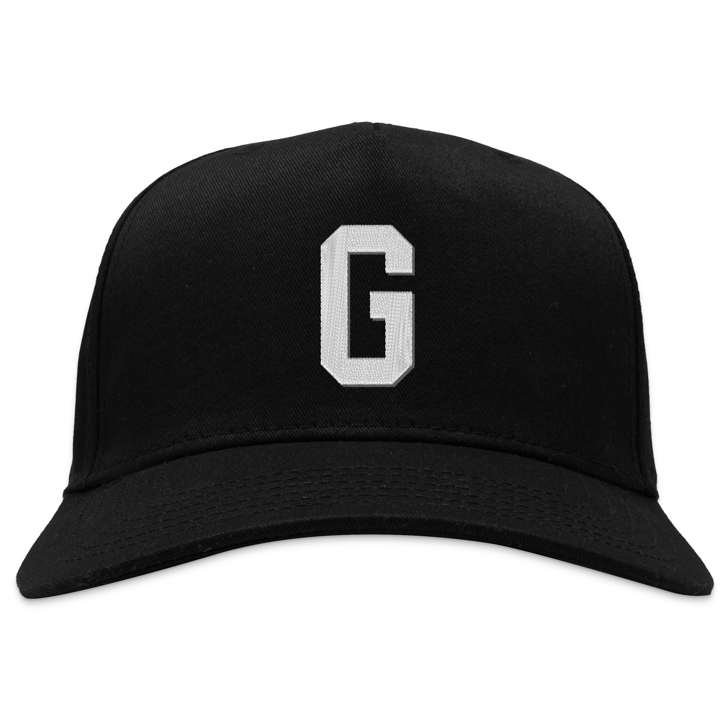 Homestead Grays Snapback Hat. Black. White G on front panel. Royal Retros