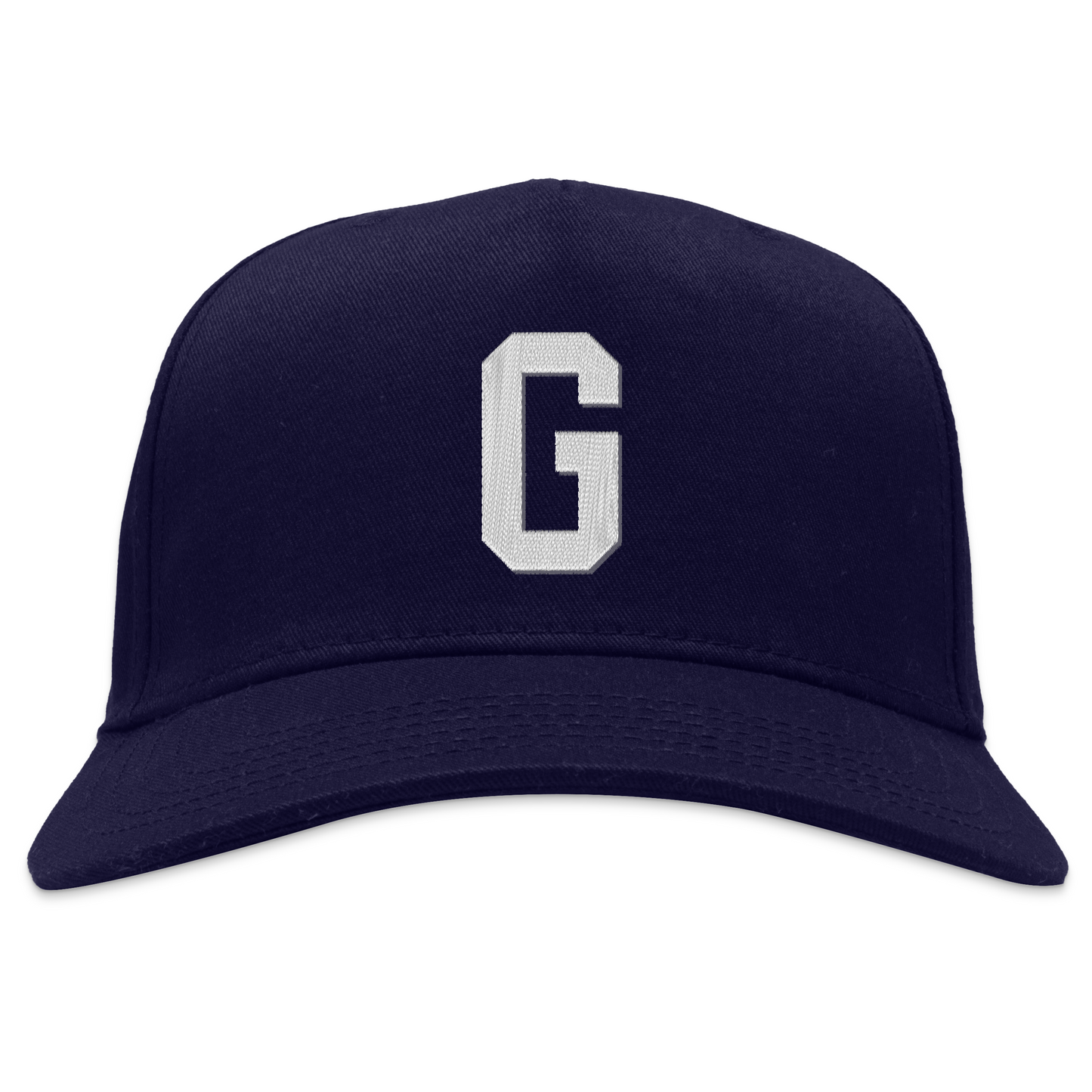 Homestead Grays Snapback Hat. Navy. White G on front panel. Royal Retros