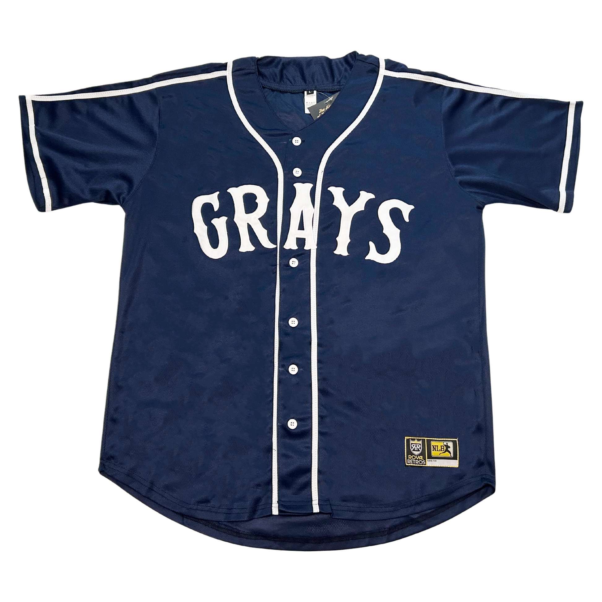 Homestead Grays NLB Remix Jersey Royal Retros blue with white lettering