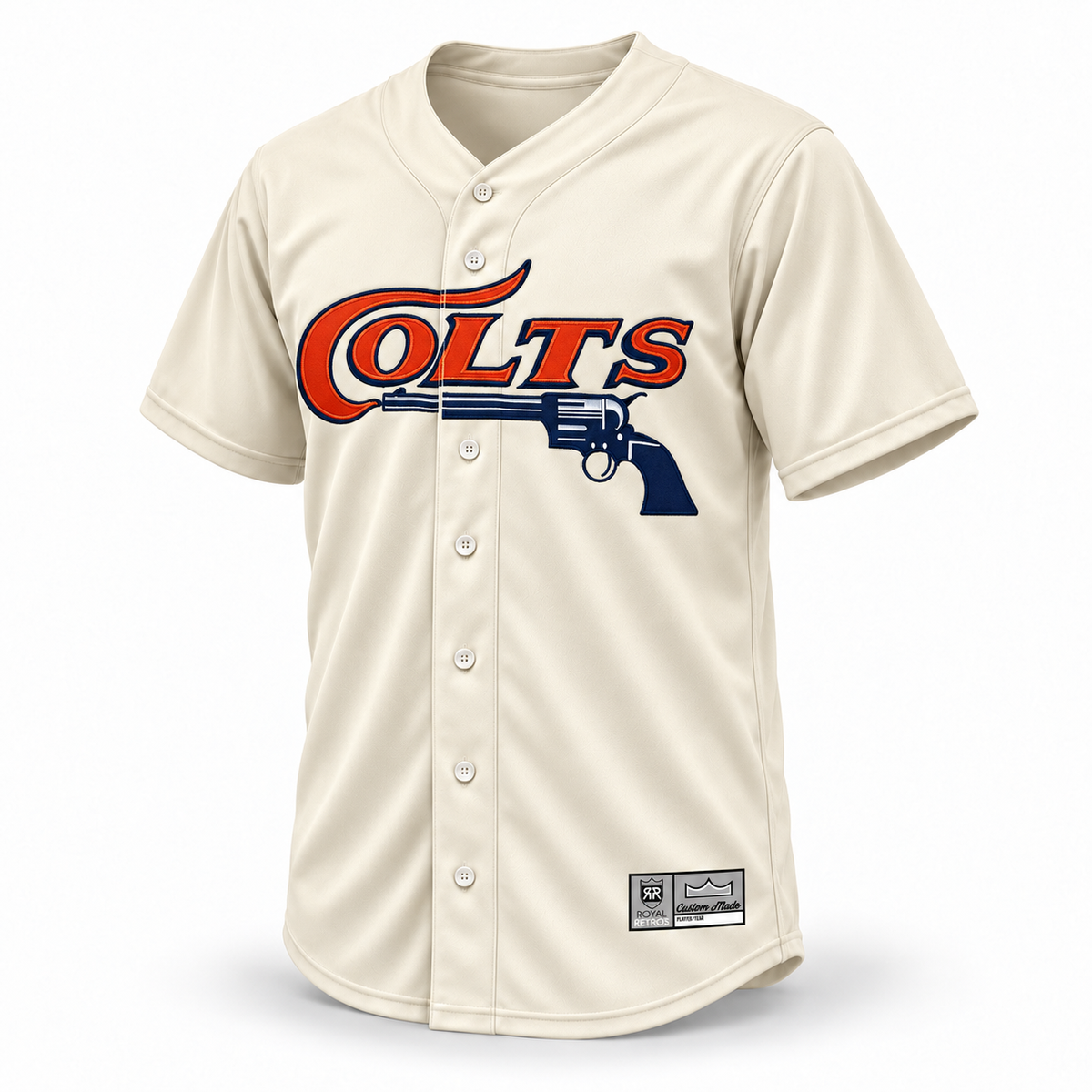 Houston Colt 45's custom jersey - cream front