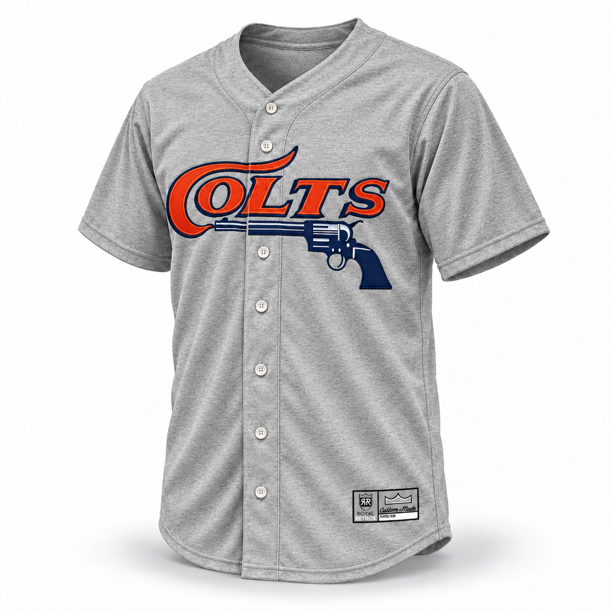 Houston Colt 45's custom jersey - gray wool front