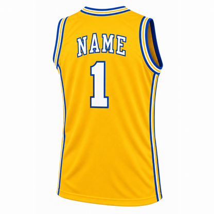 Houston Mavericks yellow jersey back, number 1