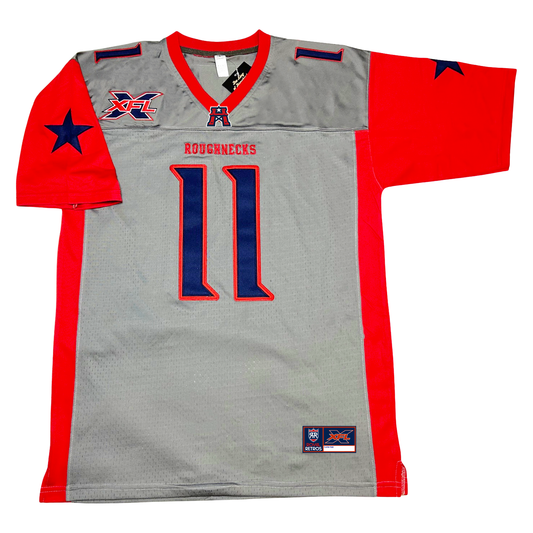 2020 Houston Roughnecks XFL Jersey - Small / Gray - Jerseys