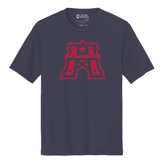 Houston Roughnecks DynastyDry T-Shirt - True Navy / S - T-Shirts