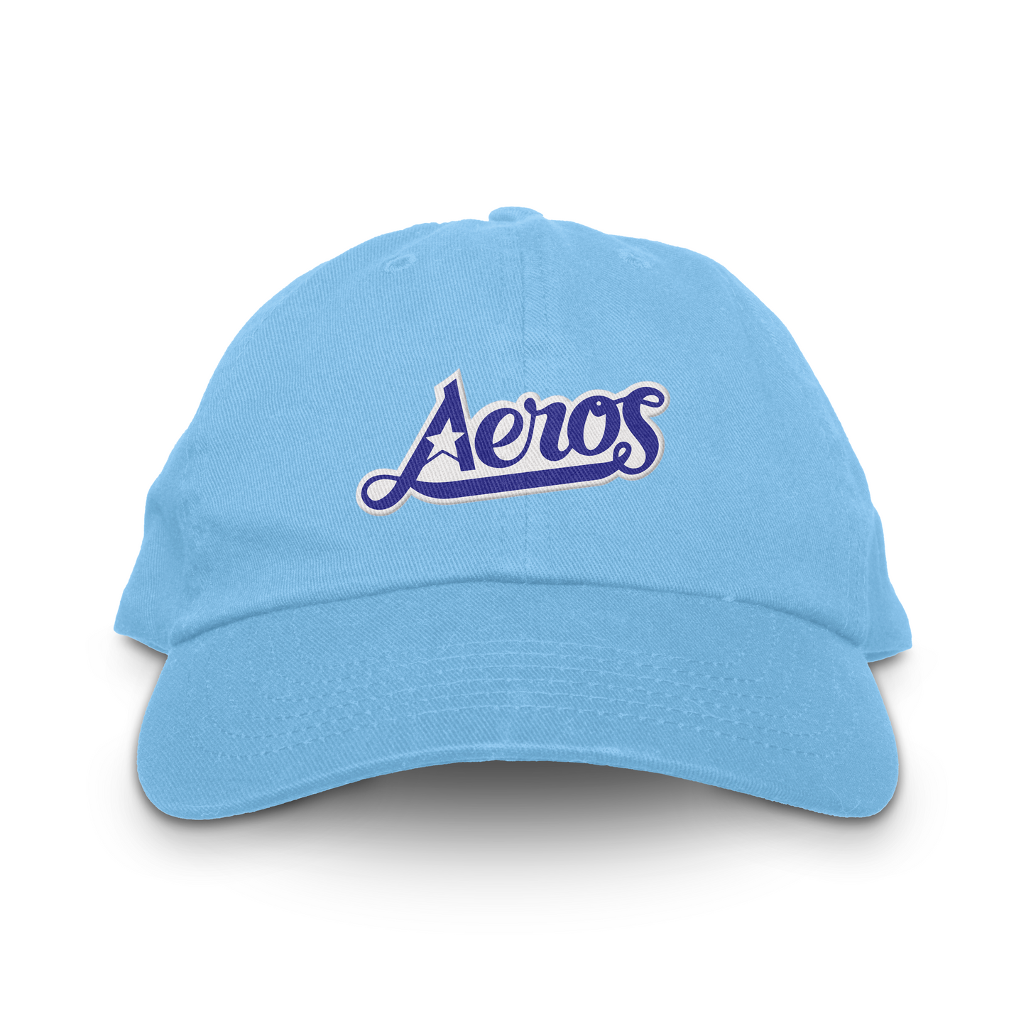 Houston Aeros Unstructured Hat  light blue Royal Retros
