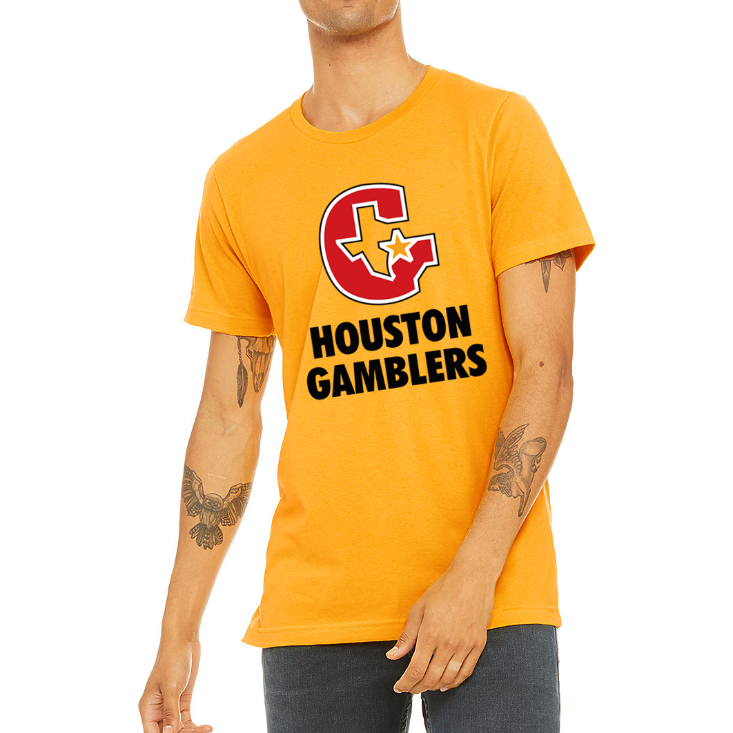 Houston Gamblers TShirt USFL Royal Retros