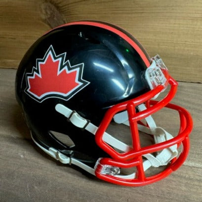 Football Canada Mini Helmet - Black - American Football Helmets